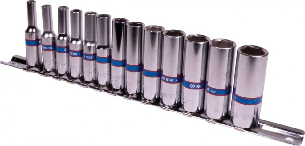 Набор головок 1/4" KING TONY 2311MR 4-14 мм, 13 предметов