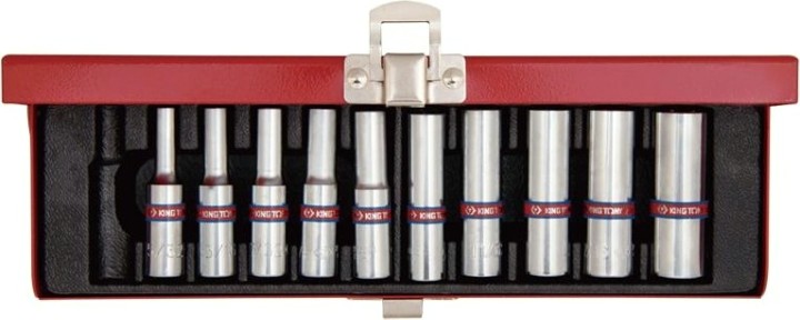 Набор головок 1/4" KING TONY 2510SR 1/4", 10 предметов