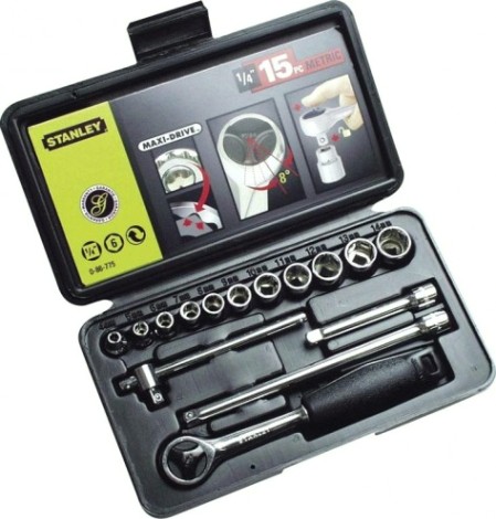 Набор головок 1/4" STANLEY 0-86-775 15 предметов