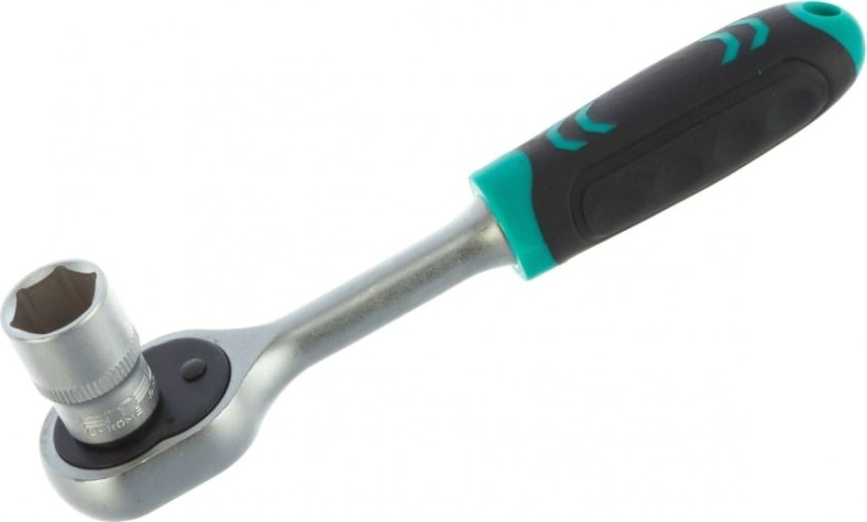 Набор головок 1/4" STELS 4-13 мм торцевых головки, с трещот. ключом, crv,11 [14125]