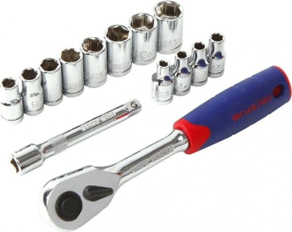 Набор головок 1/4" WORKPRO WP202556 с принадлежностями 14 шт. Набор головок 1/4" WORKPRO WP202556 с принадлежностями 14 шт.