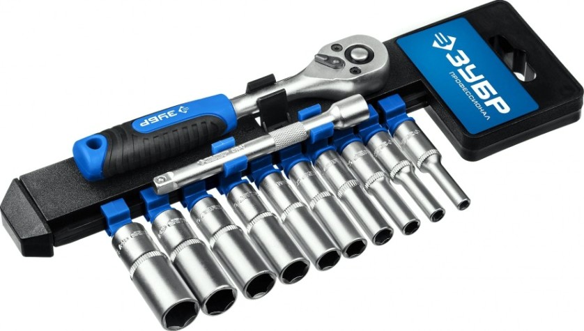 Набор головок 1/4" ЗУБР Профессионал ТМ-12У 12 пред. [27651-H12]