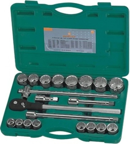 Набор головок 3/4" JONNESWAY S04H6622S (S04H6422S) дюймовых 3/4"DR, SAE 7/8"--2", 22 пред [048502]