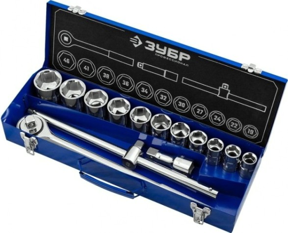 Набор головок 3/4" ЗУБР "ПРОФИ" 14 предметов 27660-H14 [27660-H14]