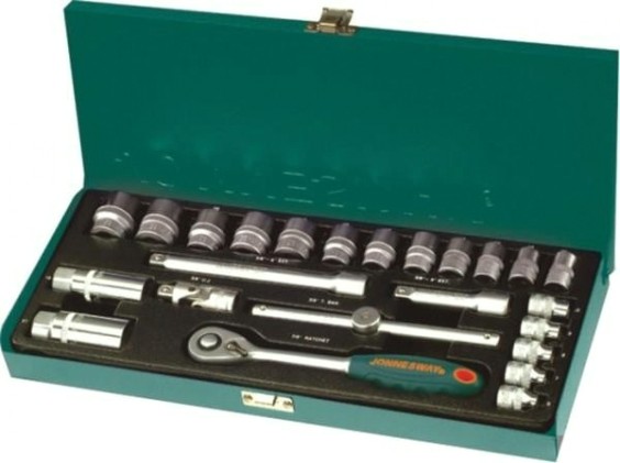 Набор головок 3/8" JONNESWAY S04H3125S 3/8"DR, 6-22 мм, 25 предметов [047202]