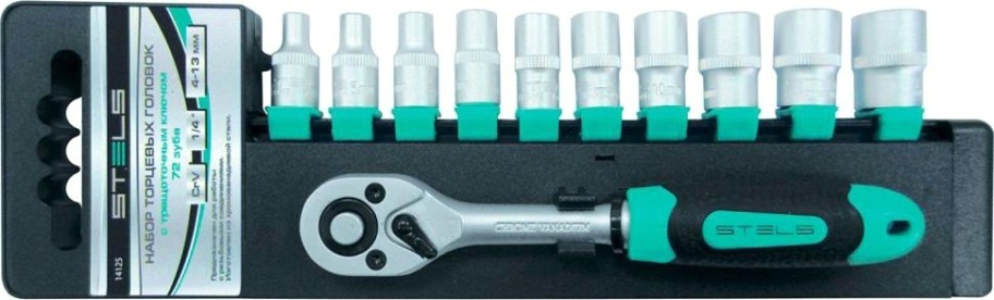 Набор головок 3/8" STELS 14126 3/8", 11 предметов Набор головок 3/8" STELS 14126 3/8", 11 предметов