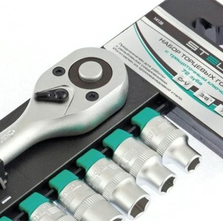 Набор головок 3/8" STELS 14126 3/8", 11 предметов