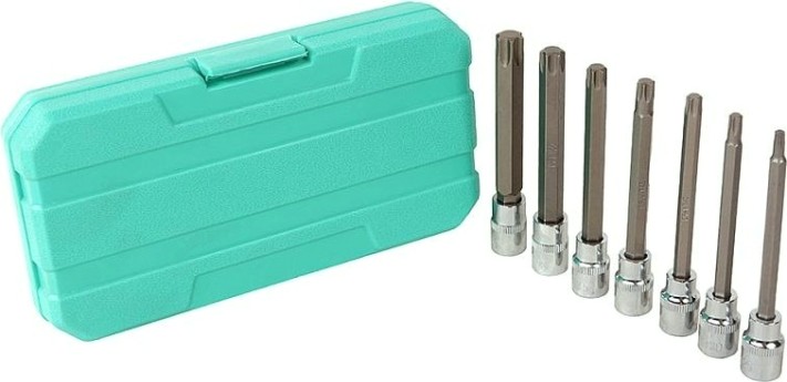 Набор головок 3/8" Sturm 1045-18-T7-110 110 мм torx 7 шт t25-60 в кейсе