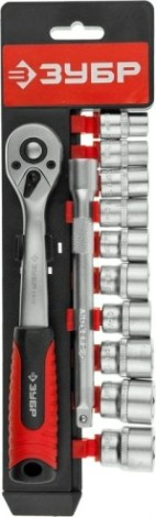 Набор головок 3/8" ЗУБР "МАСТЕР" 12 предметов 27646-Н12 [27646-H12]