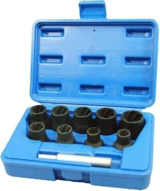 Набор головок для поврежденных гаек и болтов МАСТАК 109-30010C 3/8", 10-19 мм, 10 предметов [109-30010C]