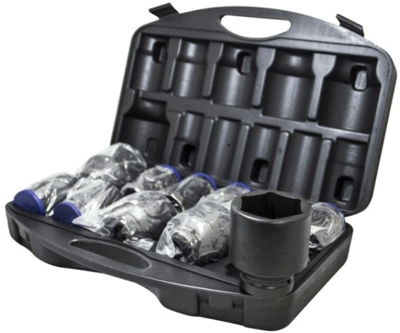 Набор головок с посадкой 1" БелАК к-т 11шт. (27,30,32,33,36,38,41,46,50,55,60 мм.) [БАК.00105]