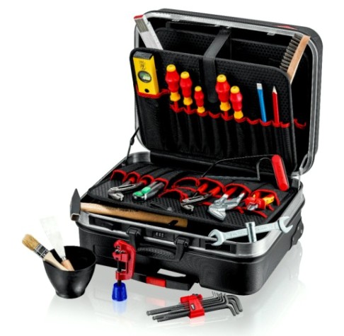 Набор инструмента KNIPEX KN-002106HKS BIG Basic Move Plumbing, 31 пр.