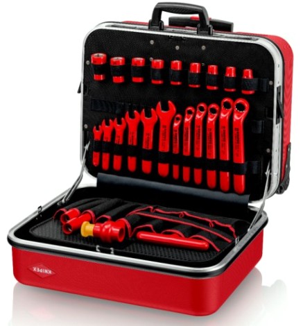 Набор инструмента KNIPEX KN-989915 BIG Twin Move RED Electric Competence,47 предметов