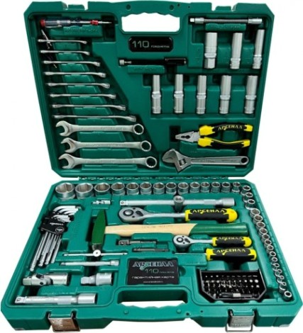 Набор инструментов АРСЕНАЛ 110 предметов АА-С1412К110 [8145100]