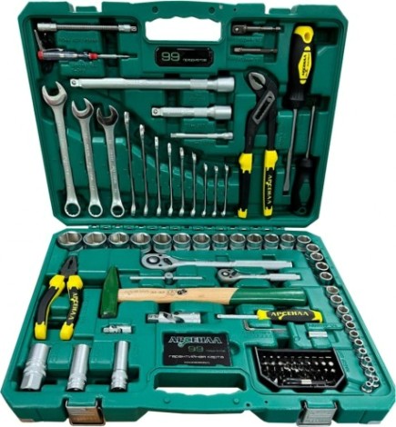 Набор инструментов АРСЕНАЛ 99 предметов АА-С1412К99 [8145110]