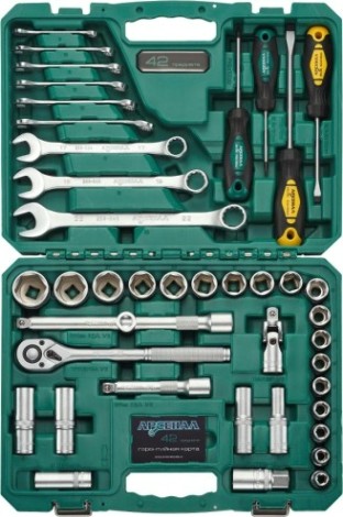 Набор инструментов АРСЕНАЛ AUTO 42 предмета NEW АА-С12К42 Набор инструментов АРСЕНАЛ AUTO 42 предмета NEW АА-С12К42