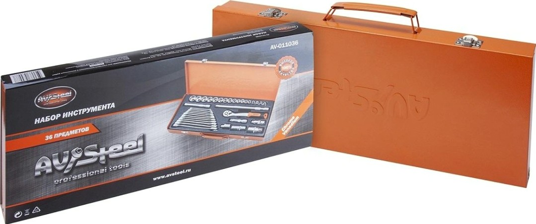 Набор инструментов AV Steel 36 предметов AV-011036 [AV-011036]