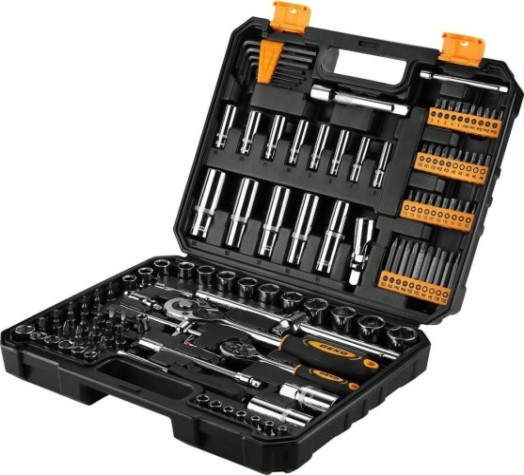 Набор инструментов DEKO DKAT121 для авто в чемодане 121 предметов [065-0911]