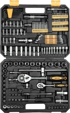 Набор инструментов DEKO DKAT150 для авто в чемодане 150 предметов [065-0912]