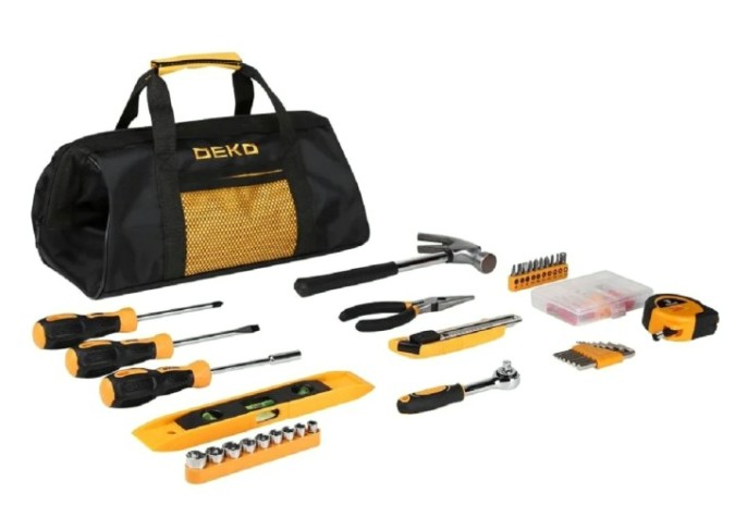 Набор инструментов DEKO DKMT116 универсальный для дома в сумке (116 предметов) [065-0733]