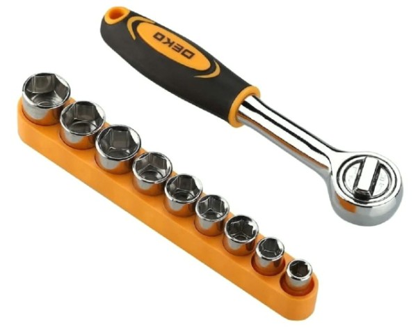 Набор инструментов DEKO DKMT116 универсальный для дома в сумке (116 предметов) [065-0733]