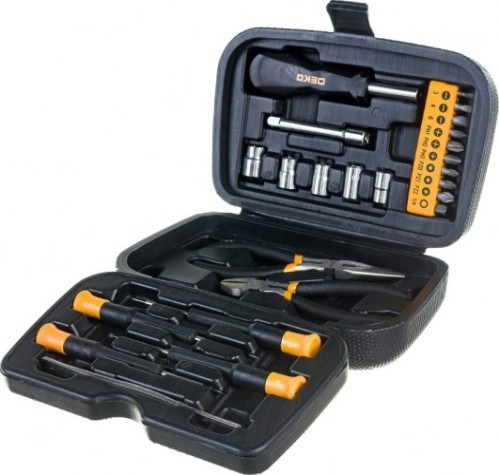 Набор инструментов DEKO DKMT25 для дома (25 предметов) в чемодане [065-0309]