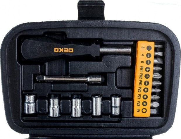 Набор инструментов DEKO DKMT25 для дома (25 предметов) в чемодане [065-0309]