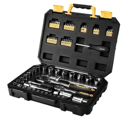 Набор инструментов DEKO DKMT72 для авто в чемодане (72 предмета) [065-0734]
