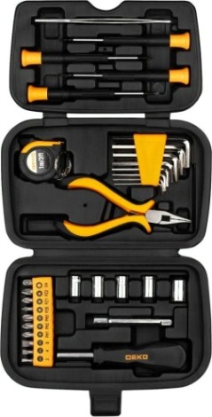 Набор инструментов DEKO TZ32 для дома в чемодане (32 предмета) [065-0611]