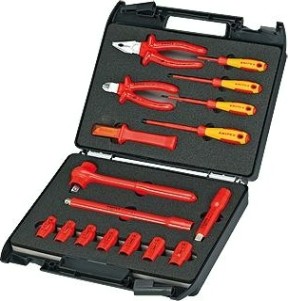 Набор инструментов для электромонтажа KNIPEX 989911 1000 V, 17 предметов [KN-989911]