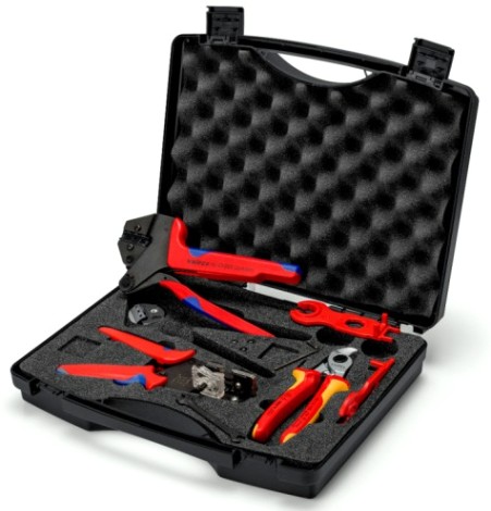 Набор инструментов для фотогальваники KNIPEX KN-979104V01 в кейсе, 7 предметов