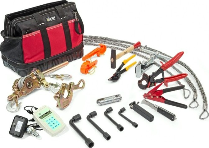 Набор инструментов для монтажа провода СИП КВТ НИС-2 18 предметов [57740]