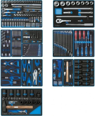 Набор инструментов для тележки KING TONY "ACTION" 15 ложементов, 327 предметов 934-327MRVD [934-327MRVD]