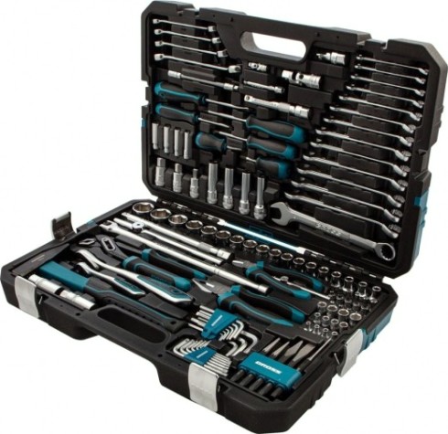 Набор инструментов GROSS 115 предметов 120 зубьев, CrV, 1/4, 1/2 14152 [14152]