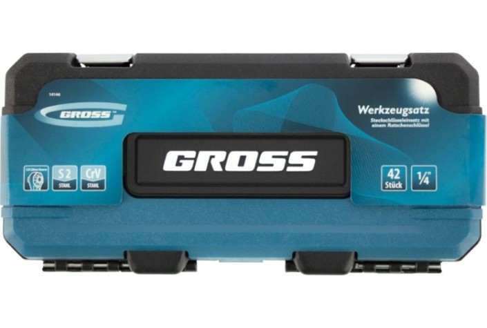 Набор инструментов GROSS 42 предмета 1/4" 14146 [14146]