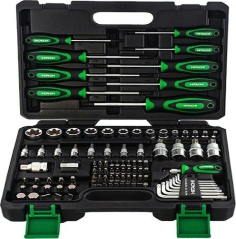 Набор инструментов HiKOKI 774006 1/4", 3/8" и 1/2" 100 предметов Набор инструментов HiKOKI 774006 1/4", 3/8" и 1/2" 100 предметов