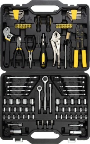 Набор инструментов Kolner KTS123 предмета, пластиковый кейс [кн123ктс]