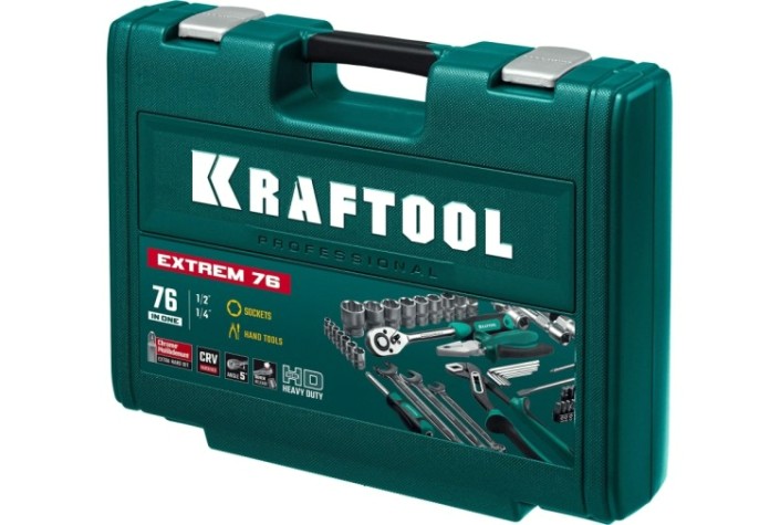 Набор инструментов KRAFTOOL EXTREM-76 универсальный, 76 пред. [27889-H76]
