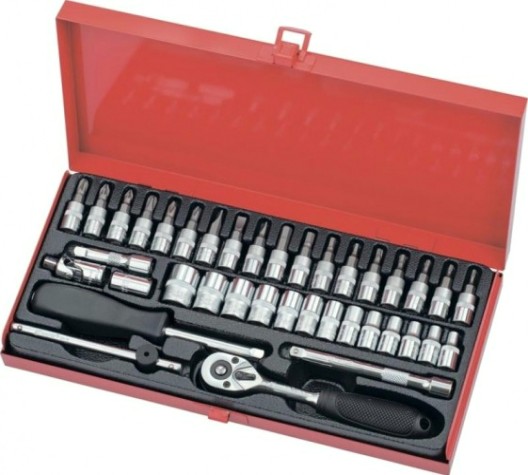 Набор инструментов MATRIX с квадратом 1/4", 38 предм. [13522]