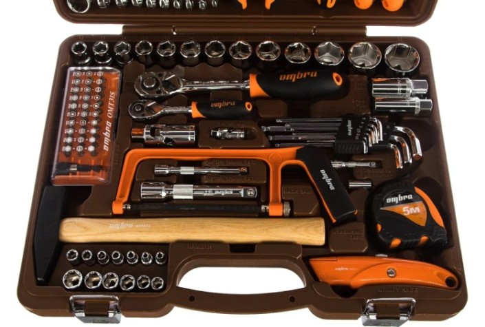 Набор инструментов OMBRA OMT101S 1/4", 1/2"DR, 101 предмета [055006]