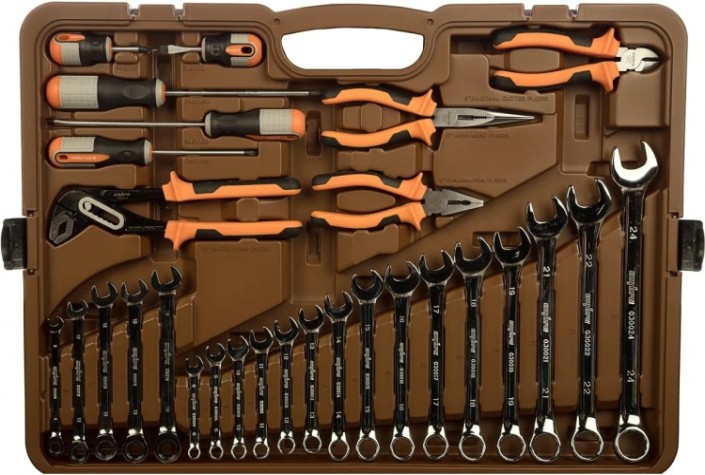 Набор инструментов OMBRA OMT141S 1/4", 3/8" и 1/2"DR, 141 предмет [055462]