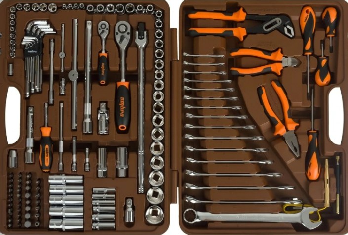 Набор инструментов OMBRA OMT143SL 1/4", 1/2"DR, 143 предмета Набор инструментов OMBRA OMT143SL 1/4", 1/2"DR, 143 предмета
