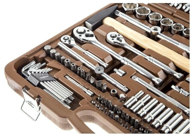 Набор инструментов OMBRA OMT150S 1/4", 3/8" и 1/2"DR, 150 предметов [055370]