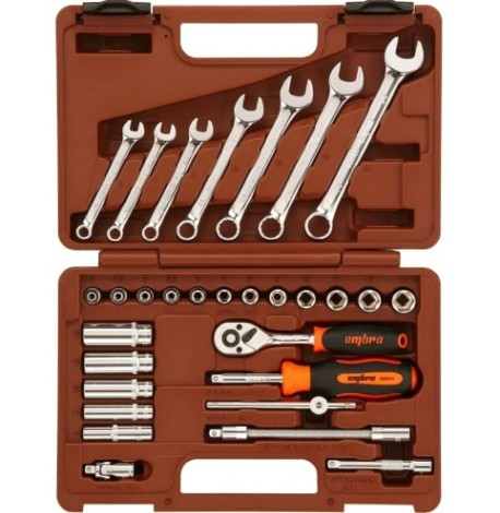 Набор инструментов OMBRA OMT30S 1/4"DR, 30 предметов Набор инструментов OMBRA OMT30S 1/4"DR, 30 предметов