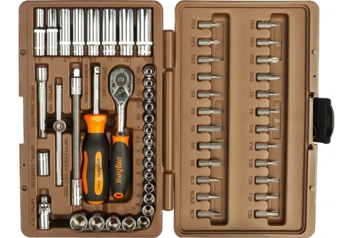 Набор инструментов OMBRA OMT57S 1/4"DR, 57 предметов