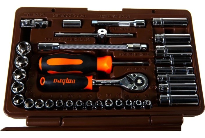 Набор инструментов OMBRA OMT57S 1/4"DR, 57 предметов