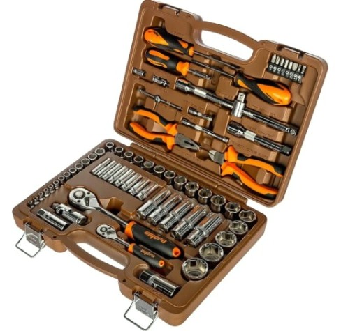Набор инструментов OMBRA OMT69S 1/4", 1/2"DR, 69 предметов [055004]