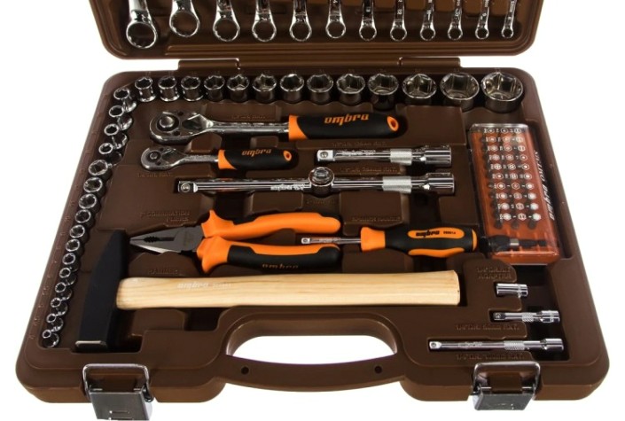 Набор инструментов OMBRA OMT88S 1/4", 1/2"DR, 88 предметов
