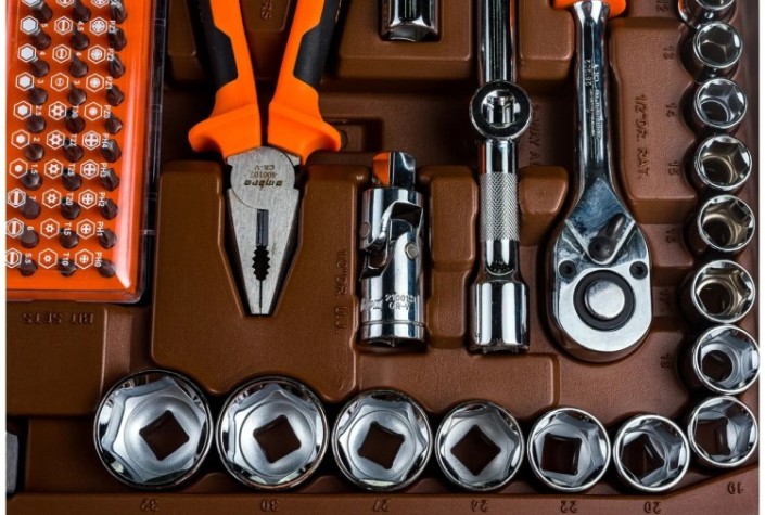 Набор инструментов OMBRA OMT93S 1/4", 1/2"DR, 93 предмета [055461]