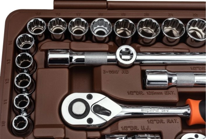 Набор инструментов OMBRA OMT94S12 1/4", 1/2"DR, с торцевыми 12-гранными головками, [055378]